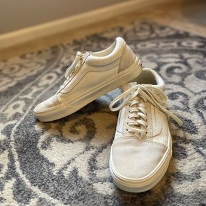 Women’s Old Skool Woven Sneakers in Marshmallow
